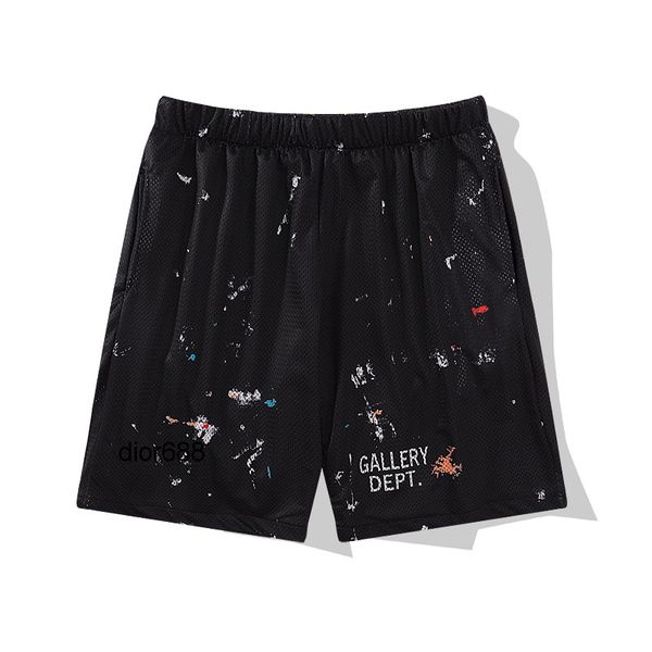 2022 spring and summer new galery dept paint splash mesh hole beach pants men's casual 5-point shorts, White;black
2022 spring and summer new galery dept paint splash mesh hole beach pants men's casual 5-point shorts, White;black