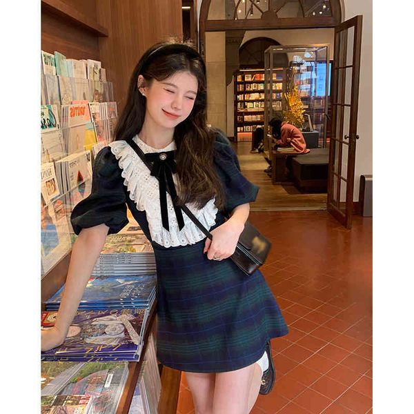 casual dresses 2022 spring and summer korean girls french plaid lace dress round neck high waist a-line skirt c2rd, Black;gray
casual dresses 2022 spring and summer korean girls french plaid lace dress round neck high waist a-line skirt c2rd, Black;gray