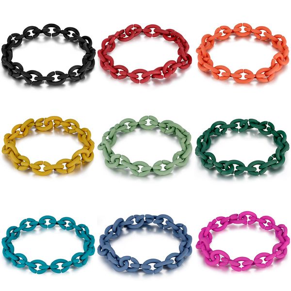 love heart charm bracelets for women silver color rubber plated acrylic bracelet&bangle jewelry boho style jewelry, Black
love heart charm bracelets for women silver color rubber plated acrylic bracelet&bangle jewelry boho style jewelry, Black