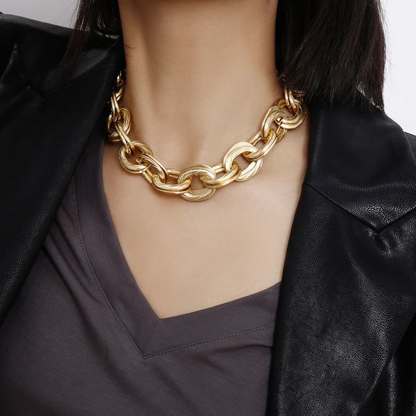 designer necklace geometric chains link retro single-layer short necklace women's simple thread double ring splicing chain, Silver
designer necklace geometric chains link retro single-layer short necklace women's simple thread double ring splicing chain, Silver