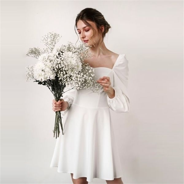 nightclub dresses for women white mini puff long sleeve a-line party dress solid hepburn style fashionable 220317, Black;gray
nightclub dresses for women white mini puff long sleeve a-line party dress solid hepburn style fashionable 220317, Black;gray