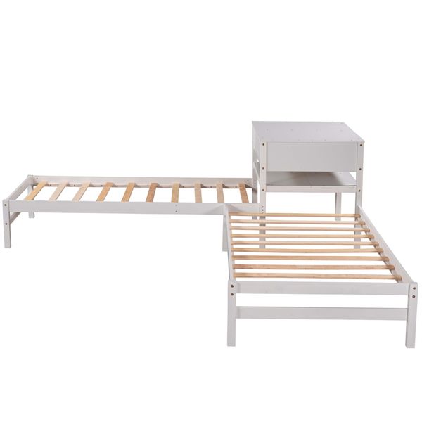 bedroom furniture twin size l-shaped platform beds with drawer linked with built-in rectangle table grey white new modern design
bedroom furniture twin size l-shaped platform beds with drawer linked with built-in rectangle table grey white new modern design
