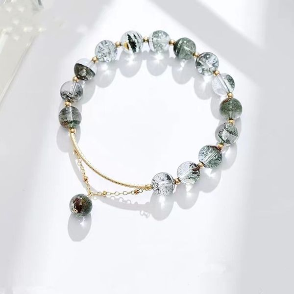 new natural green ghost crystal bracelet girls sky star for girlfriends, Golden;silver
new natural green ghost crystal bracelet girls sky star for girlfriends, Golden;silver