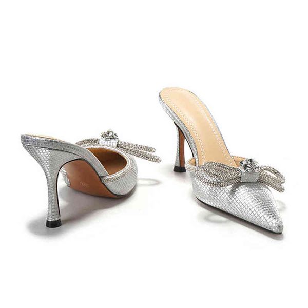 dress women shoes high 2022 new bowknot rhinestone pointed glite slippers women's bandage stiletto heels, Black
dress women shoes high 2022 new bowknot rhinestone pointed glite slippers women's bandage stiletto heels, Black