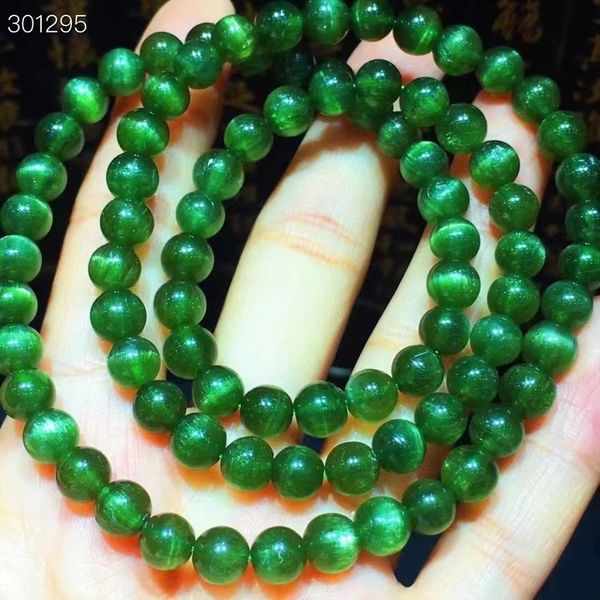 genuine natural green apatite crystal 3 laps bracelet 6.5mm clear round beads stretch green apatite cat eye women men aaaaaa, Silver
genuine natural green apatite crystal 3 laps bracelet 6.5mm clear round beads stretch green apatite cat eye women men aaaaaa, Silver