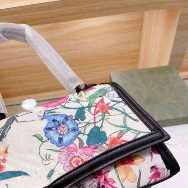shoulder bags women handbag female flowers design leather fashion black tote 211116