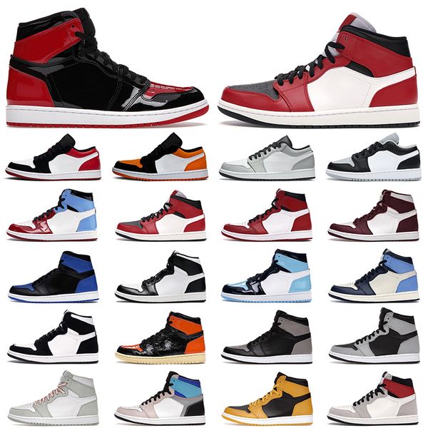 jumpman 1 1s men basketball shoes bred patent university blue shadow shattered backboard pollen women mens trainers outdoor sports sneakers
jumpman 1 1s men basketball shoes bred patent university blue shadow shattered backboard pollen women mens trainers outdoor sports sneakers
