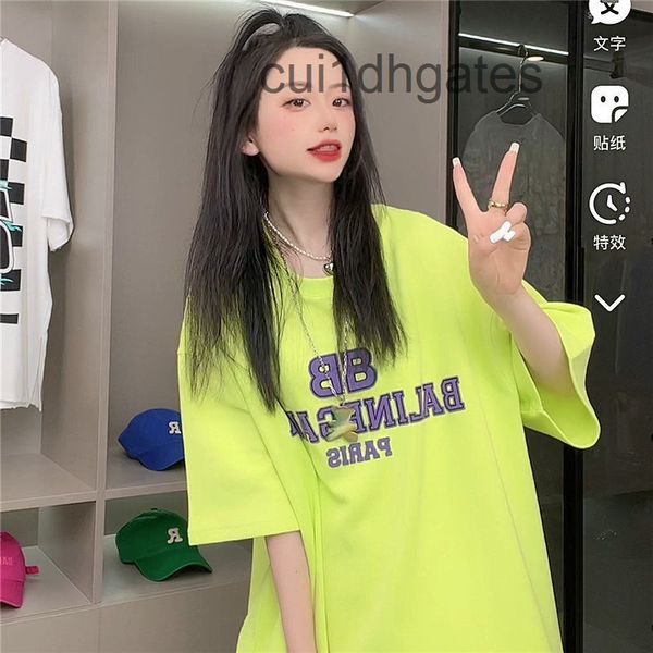 2022 designer bal t shirt cotton short sleeve t-shirt women's 2022 spring and summer new korean version versatile printed letters round, White;black
2022 designer bal t shirt cotton short sleeve t-shirt women's 2022 spring and summer new korean version versatile printed letters round, White;black
