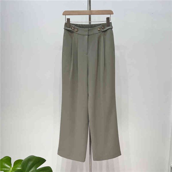 women's pants capris d korean style fashionable and simple waist button straight pants suit, Black;white
women's pants capris d korean style fashionable and simple waist button straight pants suit, Black;white