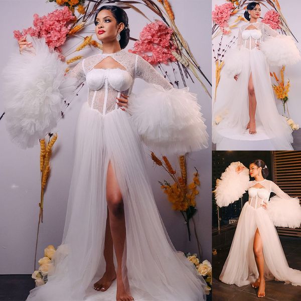 elegant tulle maternity prom dresses high neck split p shoot bridal fluffy robe full length long bathrobe birthday gowns, Black
elegant tulle maternity prom dresses high neck split p shoot bridal fluffy robe full length long bathrobe birthday gowns, Black
