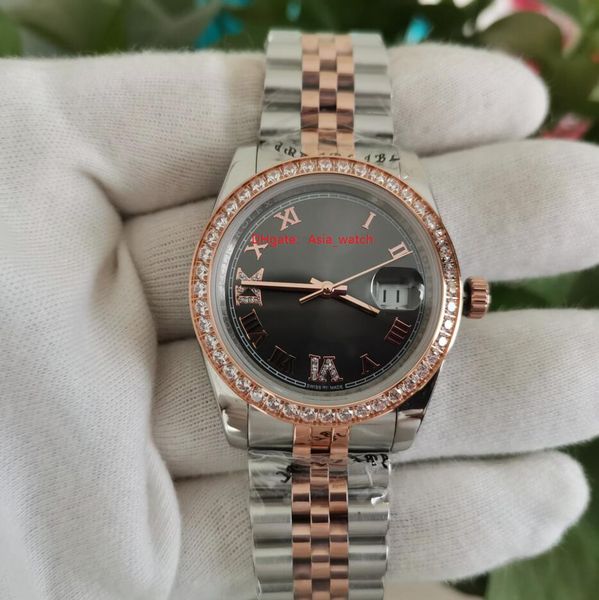 sapphire wristwatches 18038 asia mechanical 2813 automatic movement black dial two tone rose gold 36mm mens ladies watch women's watche, Slivery;brown
sapphire wristwatches 18038 asia mechanical 2813 automatic movement black dial two tone rose gold 36mm mens ladies watch women's watche, Slivery;brown