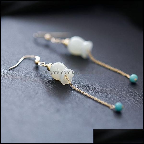dangle chandelier earrings jewelry natural hetian white jade flower bud tassel retro elegant fresh light luxury charm womens sier drop del, Silver
dangle chandelier earrings jewelry natural hetian white jade flower bud tassel retro elegant fresh light luxury charm womens sier drop del, Silver
