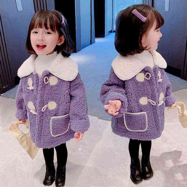 2022 winter girls fashion thick warm fleece coat baby kids children long sleeve jacket outerwear j220718, Blue;gray
2022 winter girls fashion thick warm fleece coat baby kids children long sleeve jacket outerwear j220718, Blue;gray