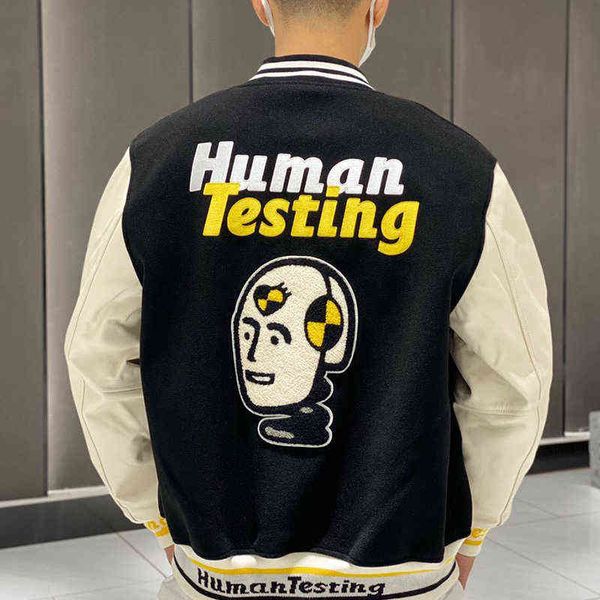 human made jacket fleece casual embroidery letters leather sleeve men women human made baseball jacket t220816, Black;brown
human made jacket fleece casual embroidery letters leather sleeve men women human made baseball jacket t220816, Black;brown