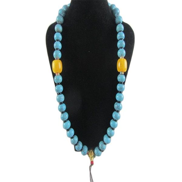 china pretty ancient times exquisite hand-crafted turquoise necklace, Silver 
china pretty ancient times exquisite hand-crafted turquoise necklace, Silver