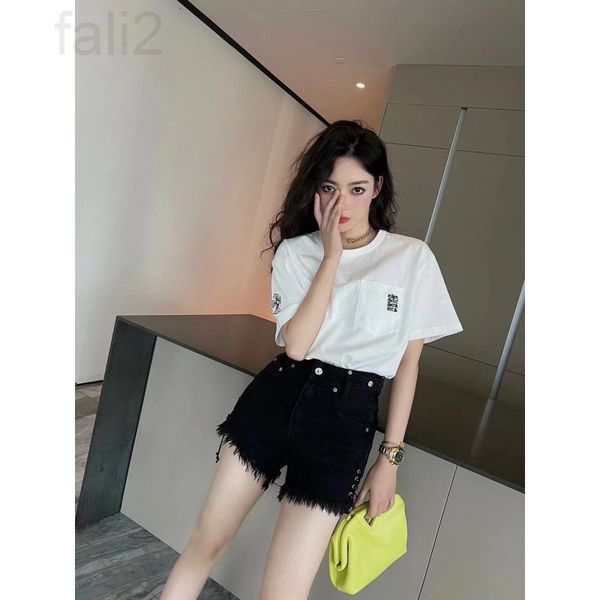 women's t-shirt designer chaopai 22 early spring new niche design simple and versatile round neck short sleeve t-shirt women's cas, White
women's t-shirt designer chaopai 22 early spring new niche design simple and versatile round neck short sleeve t-shirt women's cas, White