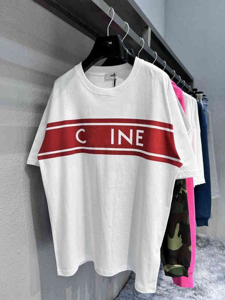 high front large versatile neck t-shirt men women, White;black