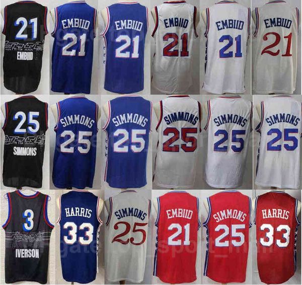 men basketball joel embiid jersey 21 ben simmons 25 tobias harris 33 allen iverson 3 edition earned city breathable blue red white, Black
men basketball joel embiid jersey 21 ben simmons 25 tobias harris 33 allen iverson 3 edition earned city breathable blue red white, Black