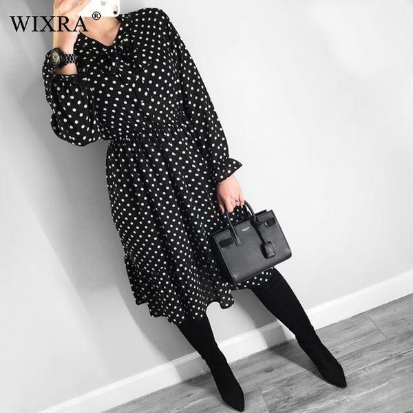 wixra chiffon dress stand neck floral print dress ruffles long sleeve elegant dresses sxl for women spring summer y200120, White;black
wixra chiffon dress stand neck floral print dress ruffles long sleeve elegant dresses sxl for women spring summer y200120, White;black