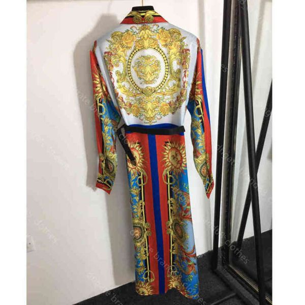 european women dresses vintage print silk long sleeve dress shirt slim fit leather belt casual dressshirt logo brand designer women clothes, Black;gray
european women dresses vintage print silk long sleeve dress shirt slim fit leather belt casual dressshirt logo brand designer women clothes, Black;gray