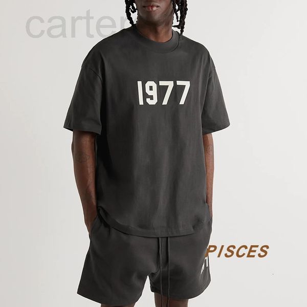 women's t-shirt designer fog season 8 essentials double line 22ss 1977 flocked round neck short sleeve high street t-shirt for men and, White
women's t-shirt designer fog season 8 essentials double line 22ss 1977 flocked round neck short sleeve high street t-shirt for men and, White