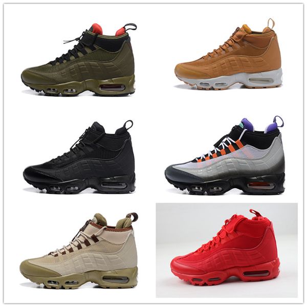 mens running shoes men's 95 ankle boots 95s waterproof work men shoes, Black
mens running shoes men's 95 ankle boots 95s waterproof work men shoes, Black