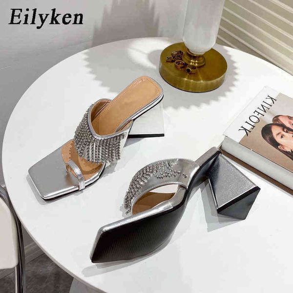 slippers eilyken fashion crystal rhinestone tassel designer summer women sandals strange high heels party female shoes 220329, Black
slippers eilyken fashion crystal rhinestone tassel designer summer women sandals strange high heels party female shoes 220329, Black