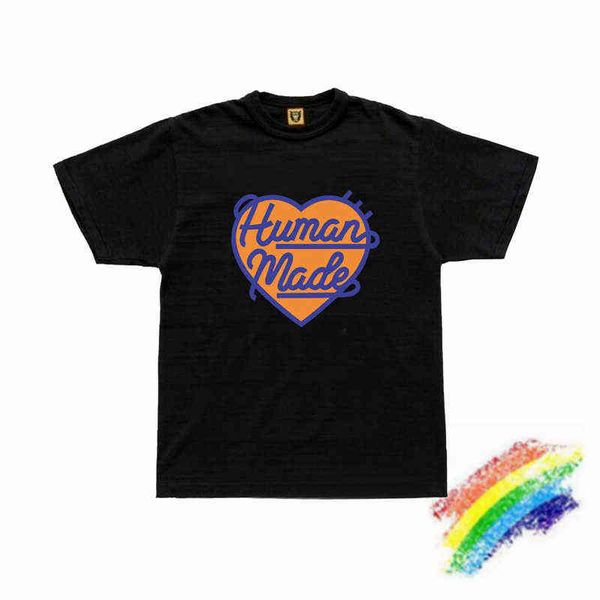 made 2022ss human t shirt men women slub cotton ops eet220721, White;black 
made 2022ss human t shirt men women slub cotton ops eet220721, White;black