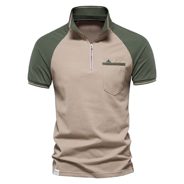 aiopeson polos men cotton patchwork zipper short sleeve summer mens polos fashion social casual brand quality tee shirts for men 220402, White;black
aiopeson polos men cotton patchwork zipper short sleeve summer mens polos fashion social casual brand quality tee shirts for men 220402, White;black