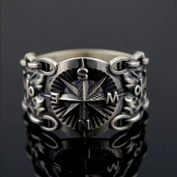 cluster rings men's fashion 316l stainless steel viking for vintage northern europe style pirate compass male jewelry, Golden;silver
cluster rings men's fashion 316l stainless steel viking for vintage northern europe style pirate compass male jewelry, Golden;silver