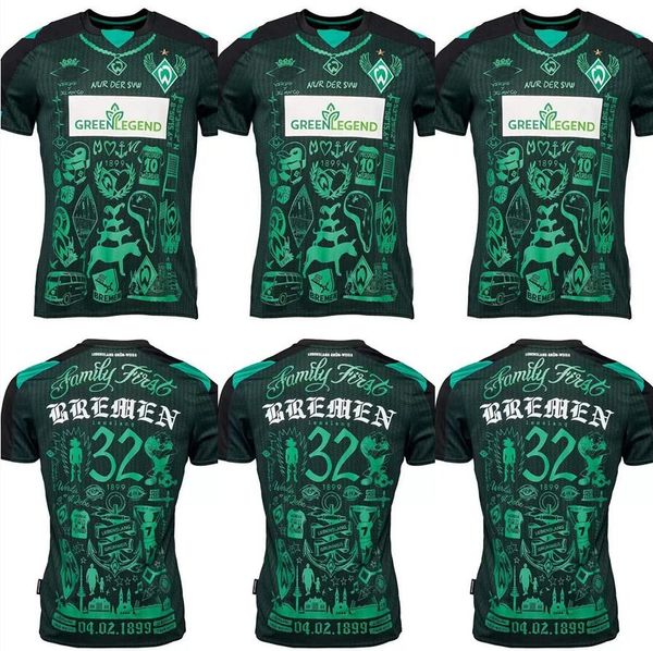 21 22 23 werder bremen special kit soccer jersey marvin ducksch leonardo bittencourt black green how football shirts thailand quality 2022 2, Black;yellow
21 22 23 werder bremen special kit soccer jersey marvin ducksch leonardo bittencourt black green how football shirts thailand quality 2022 2, Black;yellow