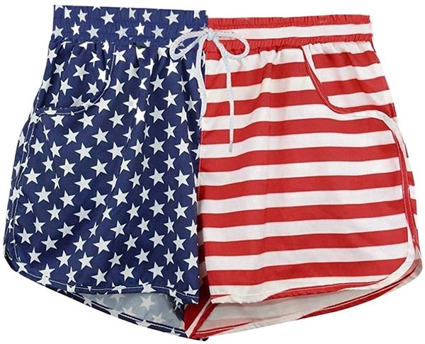 day american flag women's summer bright patriotic red white blue stars stripes beach board shorts i12n#, White;black
day american flag women's summer bright patriotic red white blue stars stripes beach board shorts i12n#, White;black