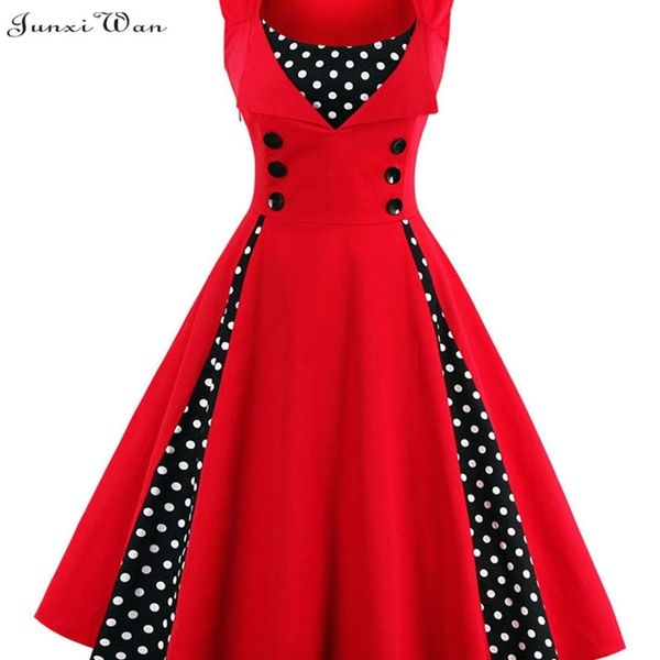 s 4xl women robe retro vintage dress 50s 60s rockabilly dot swing pin up summer party dresses elegant tunic vestidos casual 220624, Black;gray
s 4xl women robe retro vintage dress 50s 60s rockabilly dot swing pin up summer party dresses elegant tunic vestidos casual 220624, Black;gray