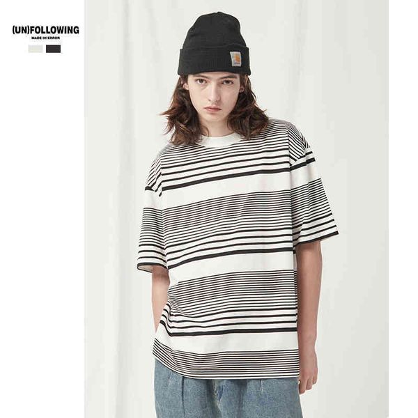 2022 spring summer new 250g wash water short sve double yarn pure cotton basic backing thick and thin stripe t-shirt, White;black
2022 spring summer new 250g wash water short sve double yarn pure cotton basic backing thick and thin stripe t-shirt, White;black