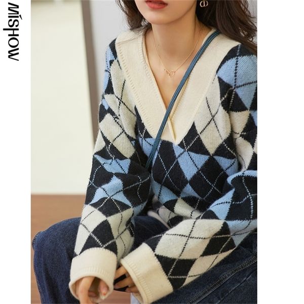 mishow fashionable women's sweater v-neck casual knitted pullover autumn winter sweater versatile fashion sweater mx20c5770 201223, White;black
mishow fashionable women's sweater v-neck casual knitted pullover autumn winter sweater versatile fashion sweater mx20c5770 201223, White;black