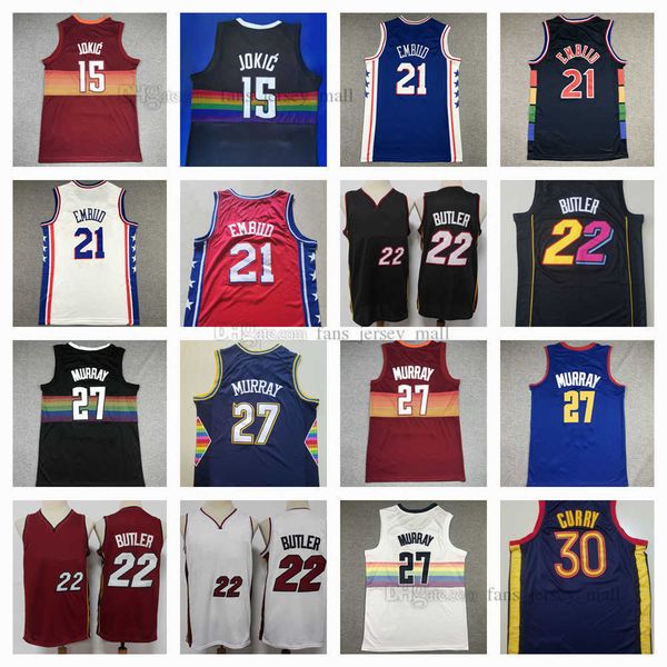 retro mitchell and ness basketball jerseys 15 nikola dosunmu herro jokic 21 joel 22 jimmy embiid butler 27 jamal 30 stephen murray curry jer, Black;red
retro mitchell and ness basketball jerseys 15 nikola dosunmu herro jokic 21 joel 22 jimmy embiid butler 27 jamal 30 stephen murray curry jer, Black;red
