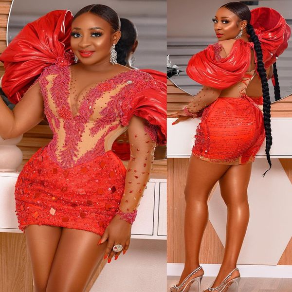 2022 plus size arabic aso ebi red luxurious stylish prom dresses beaded crystals evening formal party second reception birthday engagement g, Black
2022 plus size arabic aso ebi red luxurious stylish prom dresses beaded crystals evening formal party second reception birthday engagement g, Black