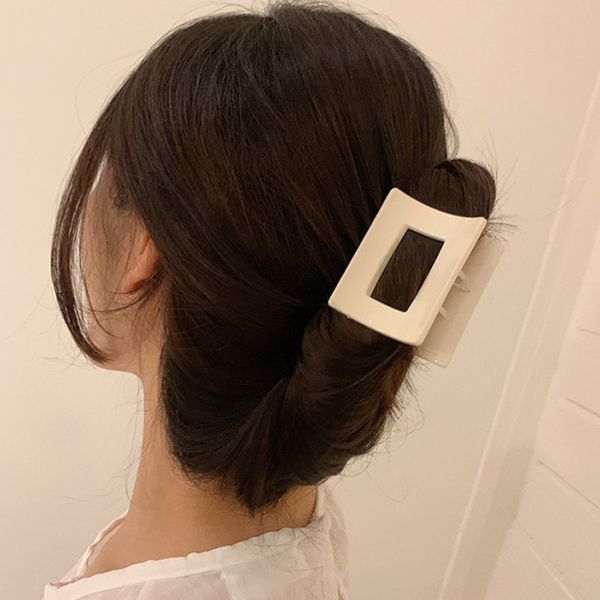 length 6.2 cm hollow out square bath hair clamps women medium size pure color plastic hair clips claw geometric shower ponytail scrunchies h, Slivery;golden
length 6.2 cm hollow out square bath hair clamps women medium size pure color plastic hair clips claw geometric shower ponytail scrunchies h, Slivery;golden