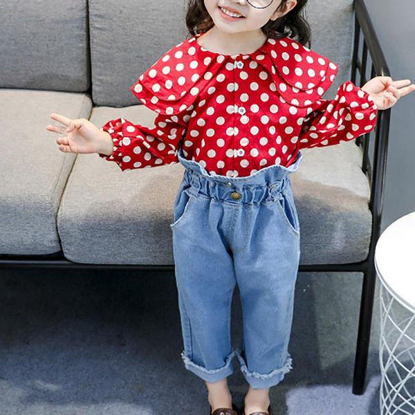clothing sets 2022 girls clothes autumn polk dot 2pcs children's shirts leisure jeans suit toddler girl tide red 0-3y born, White
clothing sets 2022 girls clothes autumn polk dot 2pcs children's shirts leisure jeans suit toddler girl tide red 0-3y born, White