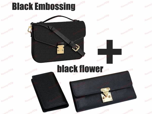 2 pcs handbag shoulder bag wallet classic high-quality women credit card holder bags fashion long black flower and embossing
2 pcs handbag shoulder bag wallet classic high-quality women credit card holder bags fashion long black flower and embossing