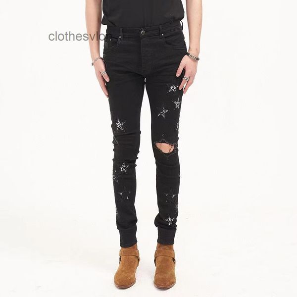 mens jeans amirss 2022 designer fashion tide brand washing water used rabbit printing hole sticking cloth micro elastic leisure slim men, Blue
mens jeans amirss 2022 designer fashion tide brand washing water used rabbit printing hole sticking cloth micro elastic leisure slim men, Blue