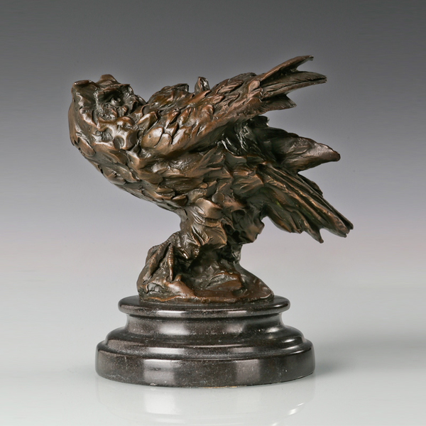 bronze night owl statue animal bird sculpture figurine art marble base small home decor, Silver
bronze night owl statue animal bird sculpture figurine art marble base small home decor, Silver