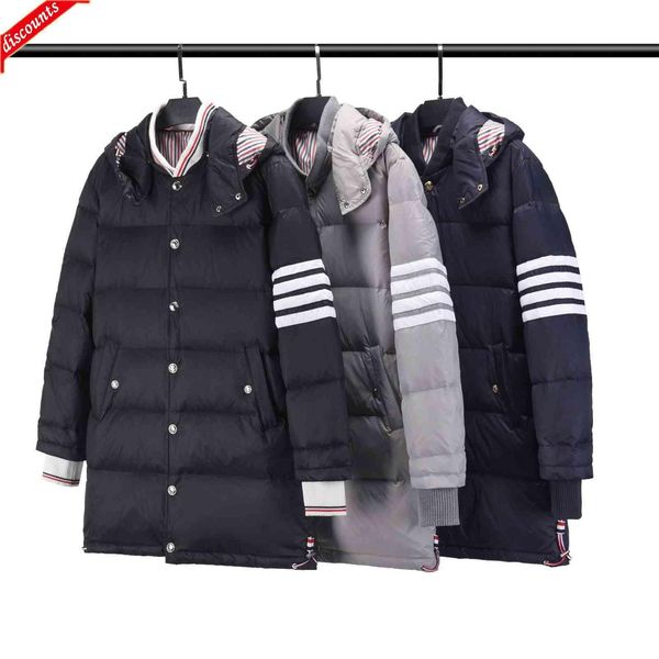tb brown men's and women's down jacket thick coat warm design long casual hoodie stripe lovers thom luxury brand high quality, Black
tb brown men's and women's down jacket thick coat warm design long casual hoodie stripe lovers thom luxury brand high quality, Black