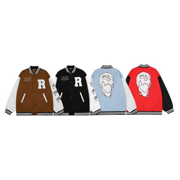 street high revenge plush cotton skull avenger baseball bf men's and women's splicing trend, Black
street high revenge plush cotton skull avenger baseball bf men's and women's splicing trend, Black