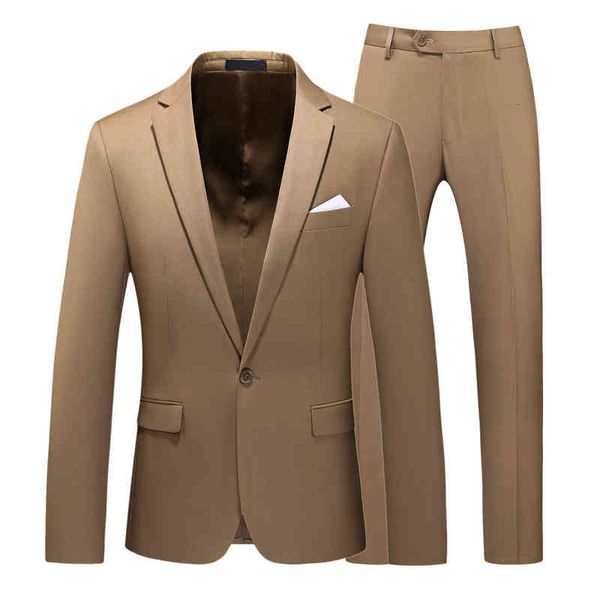 men's suits & blazers fashion large suit two-piece dress solid color slim business bkdq, White;black
men's suits & blazers fashion large suit two-piece dress solid color slim business bkdq, White;black