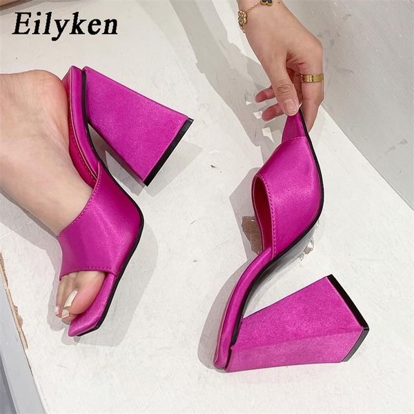 eilyken arrival summer silk triangle square heels heel slippers street woman party square toe dress slides shoes 220518, Black
eilyken arrival summer silk triangle square heels heel slippers street woman party square toe dress slides shoes 220518, Black