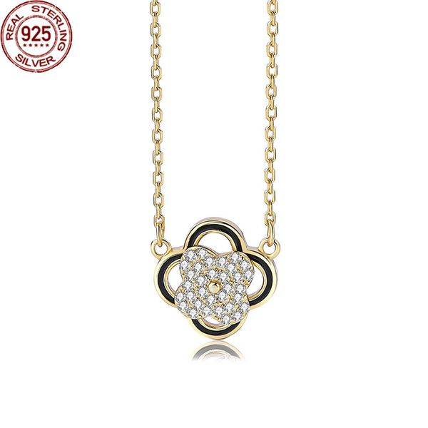 new arrival clover necklace women's s925 sterling silver revolving hollow zircon clavicle chain versatile jewelry for girls bridal wedd
new arrival clover necklace women's s925 sterling silver revolving hollow zircon clavicle chain versatile jewelry for girls bridal wedd