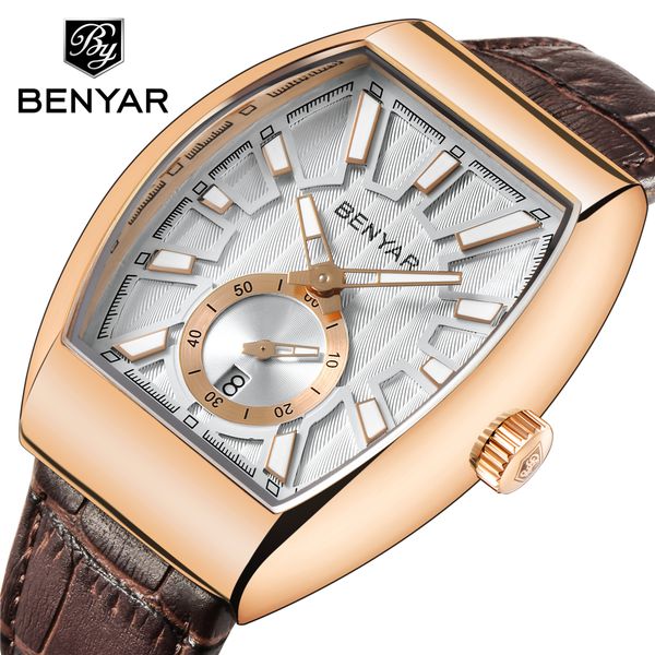 luxury benyar new quartz mens watches brand men military leather male sports watch hour date waterproof relogio masculino, Slivery;brown
luxury benyar new quartz mens watches brand men military leather male sports watch hour date waterproof relogio masculino, Slivery;brown