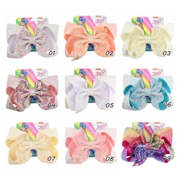 8" jojo siwa glitter hair bow for girl solid ribbon hairgrip hair clips bowknot baby girls fashion accessories, Slivery;white
8" jojo siwa glitter hair bow for girl solid ribbon hairgrip hair clips bowknot baby girls fashion accessories, Slivery;white