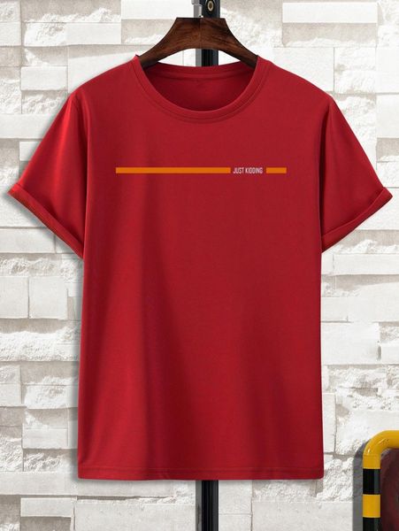 men slogan graphic tee l9uc#, White;black
men slogan graphic tee l9uc#, White;black